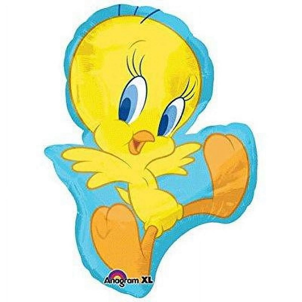 Tweety Bird Birthday Balloons with Helium and Weight