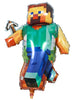 Minecraft Walking Shape Birthday Balloons with Helium and Weight