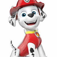 33 inch Paw Patrol Marshall Shape Foil Balloon with Helium and Weight