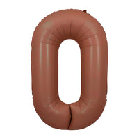 Jumbo Coffee Number 0 Balloons with Helum and Weight