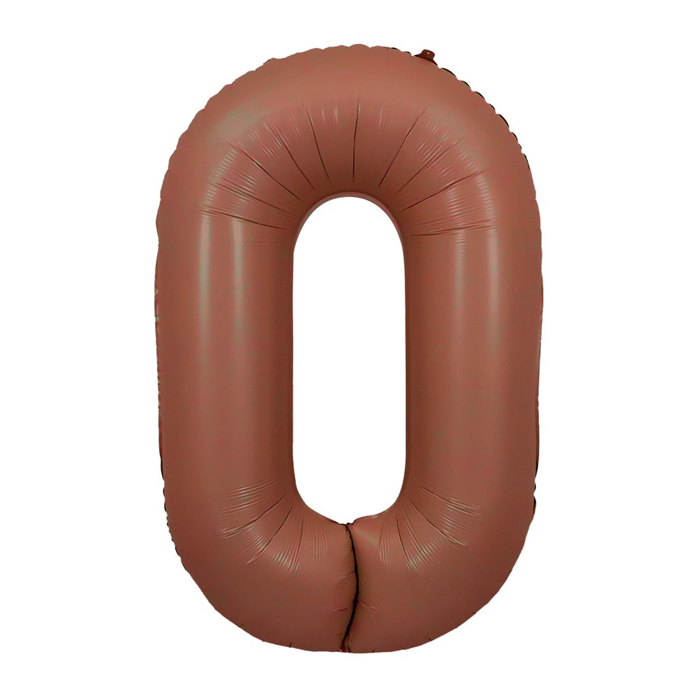 Jumbo Coffee Number 0 Balloons with Helum and Weight