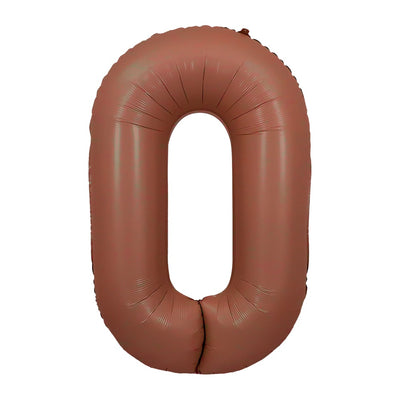 Jumbo Coffee Number 0 Balloons with Helum and Weight