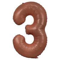 Jumbo Coffee Number 3 Balloons with Helium and Weight