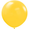 36 inch Sempertex Round Honey Yellow Latex Balloons with Helium Weight