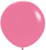 36 inch Sempertex Round Rose Balloons with Helium and Weight
