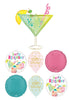 Alcohol Drink Coctail Birthday Balloons Bouquet with Helium Weight