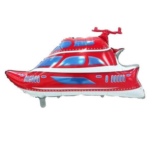 Yacht Ship Boat Nautical Shape Foil Balloon with Helium and Weight