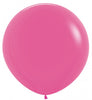 36 inch Sempertex Round Fuchsia Latex Balloons with Helium and Weight