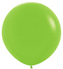 36 inch Sempertex Round Lime Green Balloons with Helium Weight