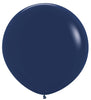 36 inch Sempertex Round Navy Balloons with Helium and Weight