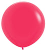 36 inch Sempertex Round Raspberry Latex Balloons with Helium Weight