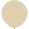 36 inch Sempertex Round White Sand Latex Balloons with Helium and Weight
