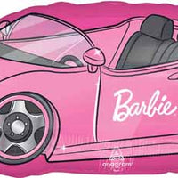 Barbie Roadster Car Birthday Balloon with Helium and Weight