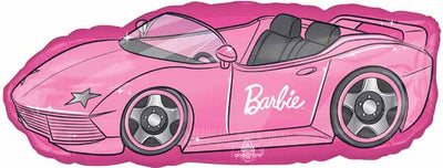 Barbie Roadster Car Birthday Balloon with Helium and Weight