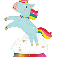 Unicorn Magic Birthday Junior Airloonz Balloons AIR FILLED ONLY