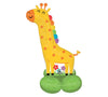 Jungle Animals Birthday Giraffe Airloonz Balloon AIR FILLED ONLY