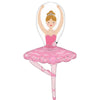 Bithday Ballerina Girl Shape Balloons with Helium and Weight