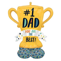 Fathers Day Trophy Airloonz Balloons AIR FILLED ONLY