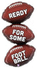 Ready For Some Football Foil Balloons with Helium and Weight