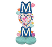 Mothers Day Mom Hearts Airloonz Balloons AIR FILLED ONLY