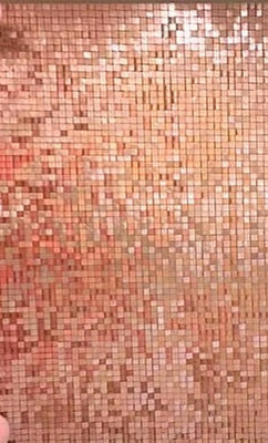 Rose Gold Shimmer Wall with Frame Rentals