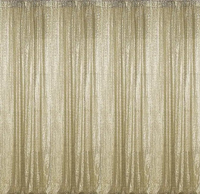 Backdrop Sequin Champagne Curtains with Frame Rentals