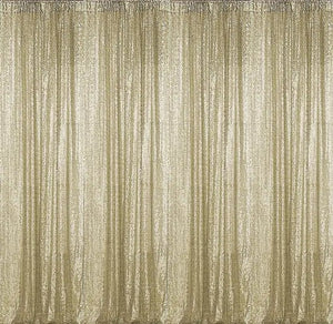 Backdrop Sequin Champagne Curtains with Frame Rentals