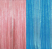 Backdrop Sequin Light Blue Pink Curtains with Frame Rentals