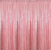 Backdrop Sequin Pink Curtains with Frame Rentals