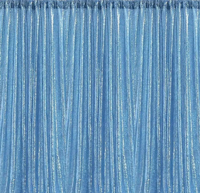 Backdrop Sequin Light Blue Curtains with Frame Rentals