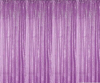 Backdrop Sequin Lavender Curtians with Frame Rentals