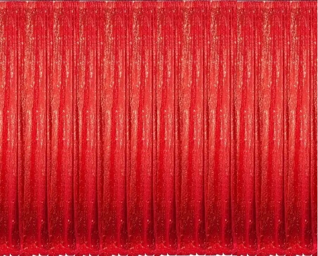 Backdrop Sequin Red Curtains with Frame Rentals