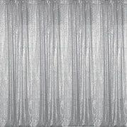 Backdrop Sequin Silver Curtains with Frame Rentals