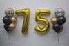 Happy Birthday Cheers Gold Numbers Pick An Age Balloons Bouquet of 5