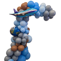 Airplane Jet Clouds World Travel Garland Balloon Arch