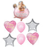 Ballerina Chipmunk Birthday Balloon Bouquet with Helium Weight