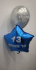 Bar Mitzvah 13 Star Mazel Tov Balloon Centerpiece with Helium Weight