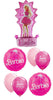 Barbie Fashion Birthday Balloon Bouquet with Helium and Weight