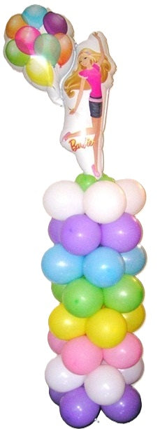 Barbie Balloon Column