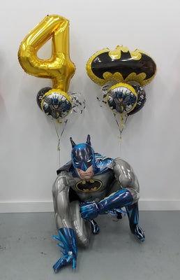 Batman Airwalker Birthday Pick An Age Balloon Bouquet Helium Weight