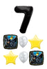 Batman Birthday Pick An Age Black Number Balloons Bouquet