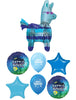 Video Game Battle Royal Llama Birthday Balloons Bouquet with Helium Weight