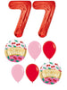 Cherries Birthday Pick An Age Red Numbers Balloons Bouquet with Helium
