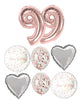 Adult Birthda  Pick An Age Rose Gold Number Sparkle Balloon Bouquet