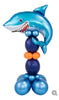 Shark Birthday Party Balloons Stand Up Decorations