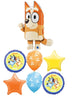 Bluey Bingo Happy Birthday Balloon Bouquet with Helium and Weight