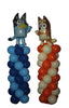 Bluey and Bingo Birthday Balloon Column Tower