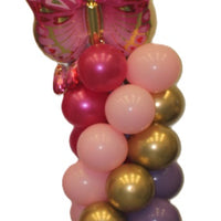 Butterfly Birthday Balloon Column Tower