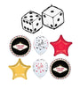 Casino Feeling Luck Dice Balloon Bouquet with Helium Weight