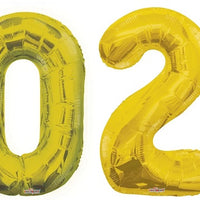Chinese New Year Jumbo Gold Number 2024 Balloons with Helium Weight